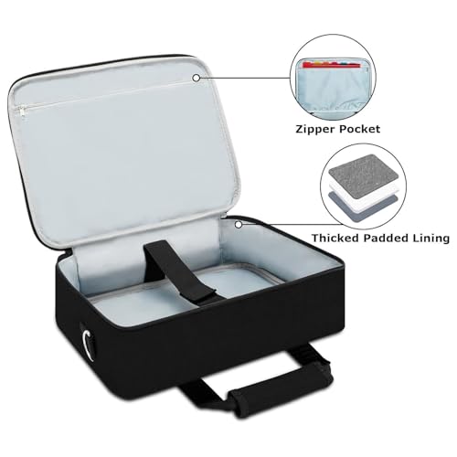 Funda multiusos para proyector con acolchado grueso absorbente de impactos para almacenamiento doméstico, profesional y de viaje, y cuidado de dispositivos digitales miniatura 4