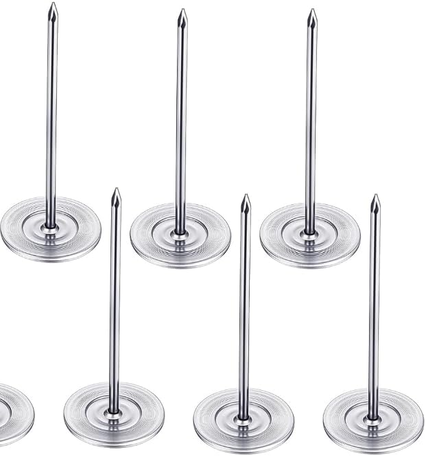 101 PCS Long Upholstery Nails Tacks Set - Silver Push Pins and Thumb Tacks with Plastic Box, Extra Long Push Pins Flat Head Furniture Nails, Heavy Duty Decorative Push Pin for Furniture Sofa Headboard