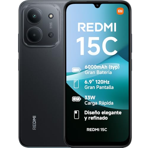XIAOMI Redmi 15C - Smartphone de 4+256GB, Cámara Dual con IA de 50 MP, Pantalla...