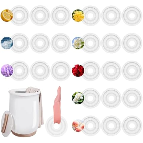 COITEK 24 PCS Replacement Fragrance Discs,Towel Warmer Fragrance Discs,Household Fragrance Scented Pads Aroma Tablets for Towel Warmer Bucket (8 Favors) Cover