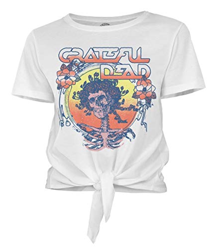 Ripple Junction Grateful Dead Juniors Bertha Sci-Fi Font Tie Front Light Weight 100%