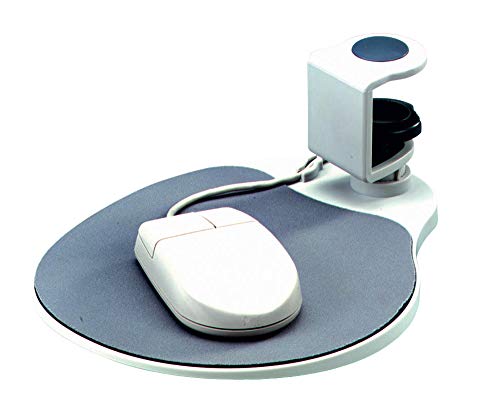 Aidata UM003 Mouse Platform Under Desk, Sturdy Metal Clamp Fits Onto Desks up to 40mm/1.57