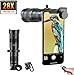 Feilx Cell Phone Camera Lens Kit,Optic Phone Camera Lens HD 28X Telephoto Zoom Lens Monocular with Mini Selfie Tripod for All Smartphone