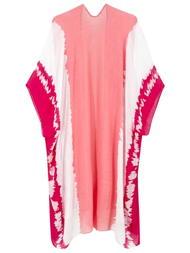 Image of Breezy Lane Women's Kimono Cardigan Summer Swimsuit Coverups Beach Cover Up with Floral Print for Vacation