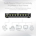 NETGEAR 8-Port Gigabit Ethernet Easy Smart Managed Essentials Switch (GS308E) - Desktop or Wall Mount, Home Network Hub, Office Ethernet Splitter, Silent Operation - Image 4