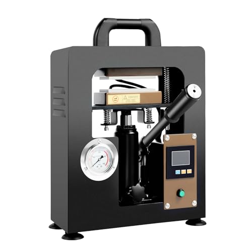 10 Ton Hydraulic Heat Press Machine, 2.4'X4.7' Dab Heated Plates, 900W...