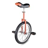 Jacoble Bright Orange 18 Inch in 18' Mountain Bike Wheel Frame Unicycle Cycling Bike with Comfortable Release