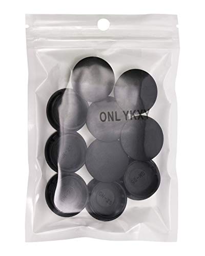 Onlykxy 10 Pcs 25Mm Diameter Nylon Plastic Round Snap In Type Locking Furniture Hole Plugs Button Protective Cover Cap Head Color Black (25Mm/1.0Inch, Black) #TOP6