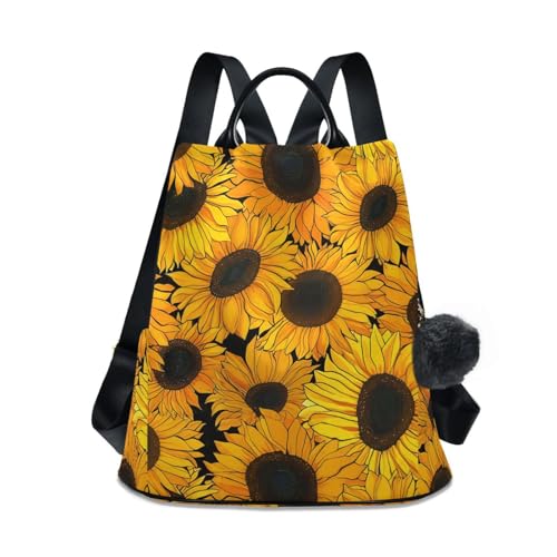 Sac à dos élégant Sunflowers antivol pour sécuriser vos affaires