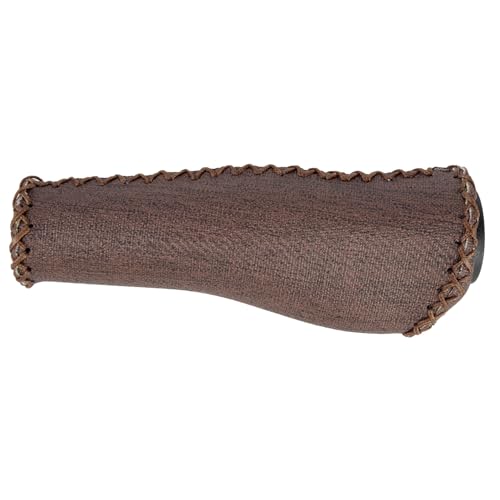 Poignée à visser VELO Stella Ergo avec gel marron en finition vintage pour guidon de vélo
