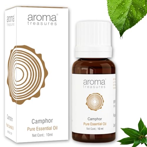 Image of Aroma Treasures 100% Pure & Natural Essential for healthy Skin /body & mind (Camphor Essential Oil)
