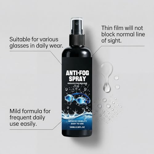 Spray antivaho para gafas de 100 ml de larga duración para buceo y esquí 7