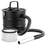 Tim Home Aschesauger 1200W 20L mit HEPA Filter - Kaminsauger für Kamin Ofen Grill Pelletofen - Aschestaubsauger mit Metallschlauch Aluminiumdüse Feinstaubsauger