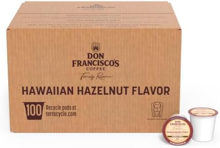 Don Francisco's Hawaiian Hazelnut Coffee Pods, Medium Roast, 100ct
