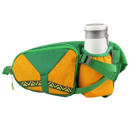 Riñonera para botellas de agua, riñonera con soporte para botella de agua, riñonera ajustable para deportes al aire libre, riñonera para botella de agua, compacta, ligera, para correr, correr, correr