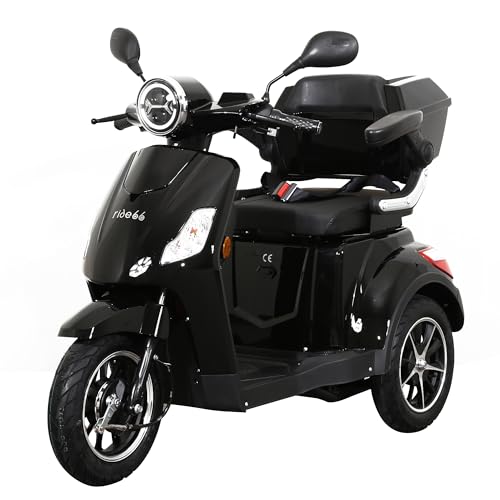 Ride66 RC50 Scooter électrique 3 roues de mobilité pour senior...