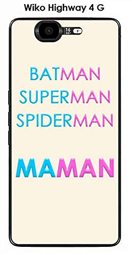 Onozo Coque Wiko Highway 4G Design Maman vs Batman
