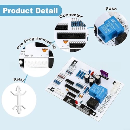 Panneau de commande de four pour modèles 624735 et 1016380R en FR-4 - 8