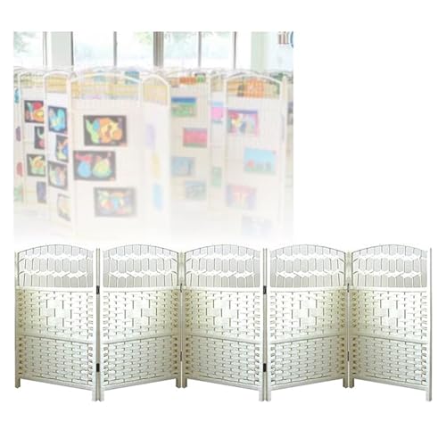 Cloison de séparation en rotin pour bureau, dortoir et salon au design chaleureux