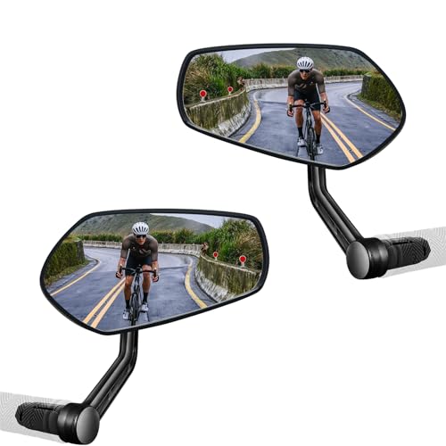 Espejo retrovisor para bicicleta eléctrica que soluciona los puntos ciegos del manillar