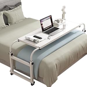 Dlyzaye DLYZAYE Stolik Przyłóżkowy Mobilny Biały