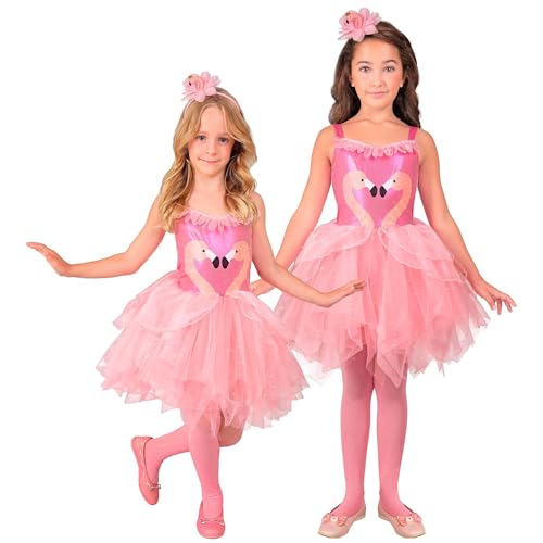 W WIDMANN MILANO Party Fashion - Disfraz de flamenco para niño, disfraz de animal para carnaval, fiesta temática