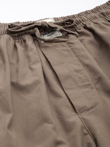 Image of Majestic Man Men Mid Rise Comfort Fit Solid Pure Cotton Casual Style Lounge Pants
