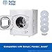 Fette Filter - Cloth Dryer Filters Compatible with Sonya, Panda, Avant, Magic Chef Dryers - Multi Pack (Pack of 8)