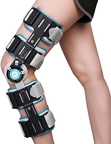 Rodilleras menisco y ligamento para Artritis Estrata de rodilla posterior a la operación, soporte de estabilización de fijación quirúrgica de rodilla con bisagras Soporte de fractura, ligamento lesion