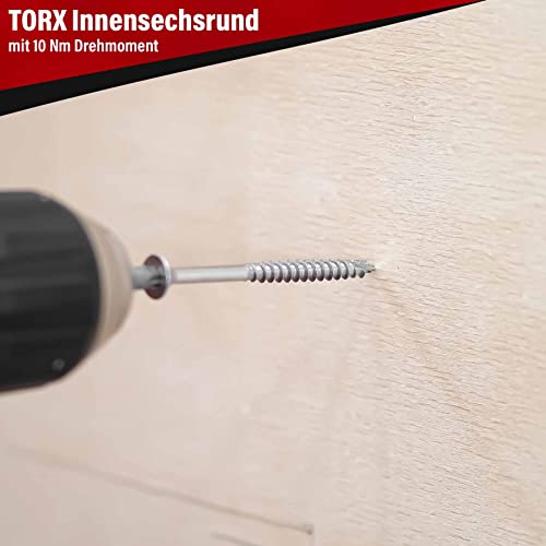 Spanplattenschrauben Edelstahl A2 5 x 60 mm – 100 Stück