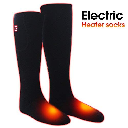 MMlove Heated Socks Electric Batteries Socks Foot Warmer Men Woman(Black)