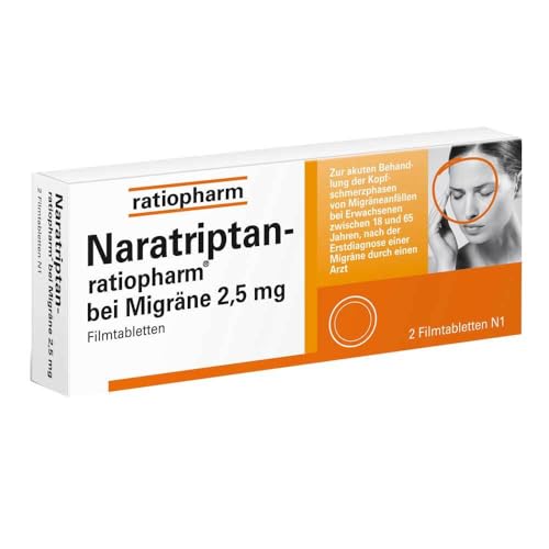 Preisvergleich Produktbild NARATRIPTAN-ratiopharm bei Migräne Filmtabletten 2 St
