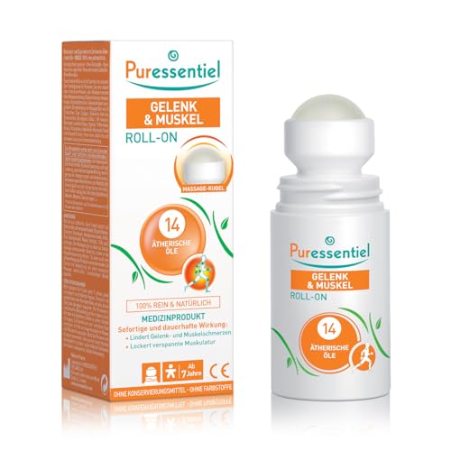 Puressentiel - Gelenk & Muskel – Roll-on mit 14 ätherischen Ölen - Lindert Muskel- und Gelenkschmerzen - 75 ml