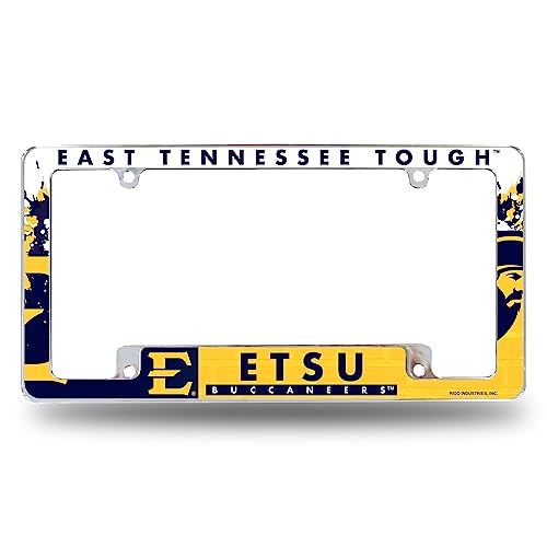 Rico Industries NCAA East Tennessee State Buccaneers Primary All Over Chrome Frame