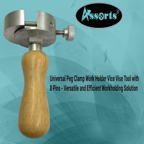 Assorts Universal Peg Clamp Work Holder Vice Vise Tool with 8 Pins - Thumbnail 3