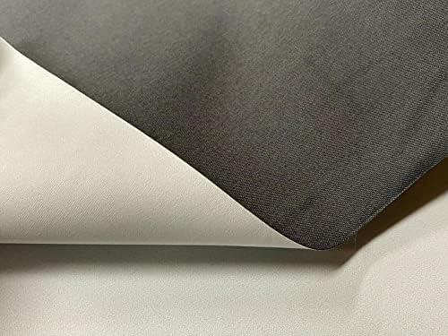 Charcoal Grey 3 Pass Black Out Blackout Material Thermal Curtain Lining Fabric 137cm Wide - Per Half Metre