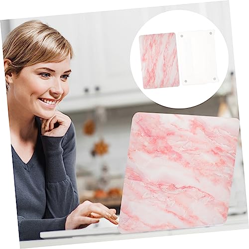 Funda para Macbook Air resistente de plástico con diseño de mármol para portátil 6