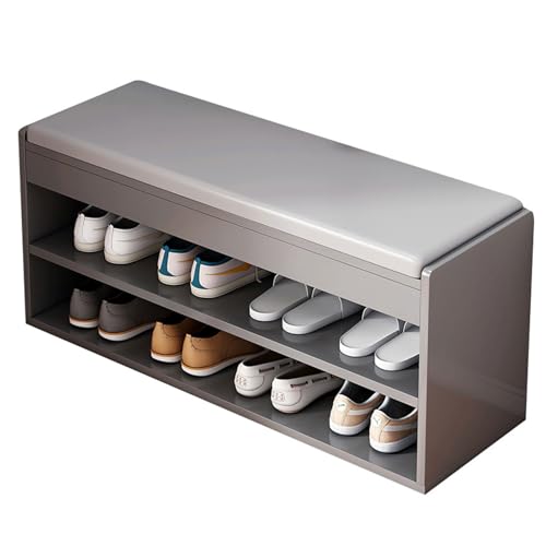 Tabouret à langer simple et compact 80x30x43cm avec assise confortable et étagère basse