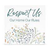 Respect Us Our Home, House Rules Wooden Sign, for Rental Properties, Vacation Home