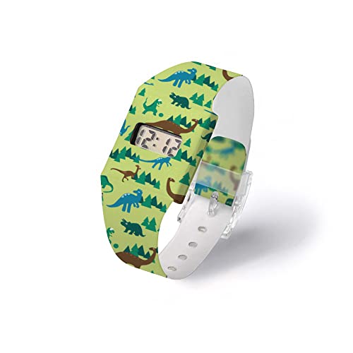 I like paper - DINOMYTE - Pappwatch/Watch/Digitale Armbanduhr ausTyvek® - reissfest - wasserabweisend - Digitale Anzeige für Uhrzeit und Datum