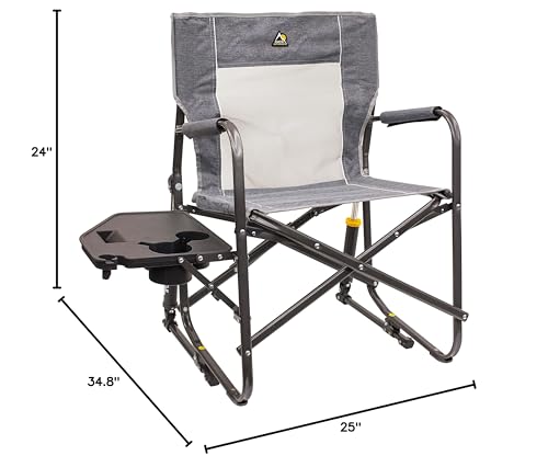 GCI Outdoor Freestyle Rocker Portable Folding Rocking Chair with Side Table 371147 の商品画像 7