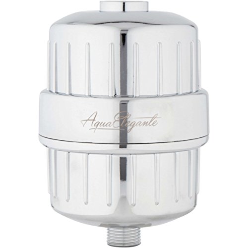 One-Year Chlorine Removing Shower Filter - Ultimate Filters And Cartridge To Remove Harmful Chemicals - Showerhead Softener For Hard Head Water - Chrome
