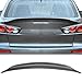 IKON MOTORSPORTS, Trunk Spoiler Compatible with 2008-2017 Mitsubishi Lancer Sedan 4-Door (EVO X), RS Style Unpainted Black ABS Plastic Rear Trunk Lid Spoiler Wing Lip
