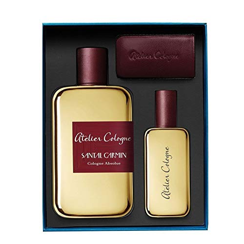 ATELIER Cologne Santal Carmin Ecrin Absolu Me 100 ml + 30 ml + Leather Case Gift Set For Unisex