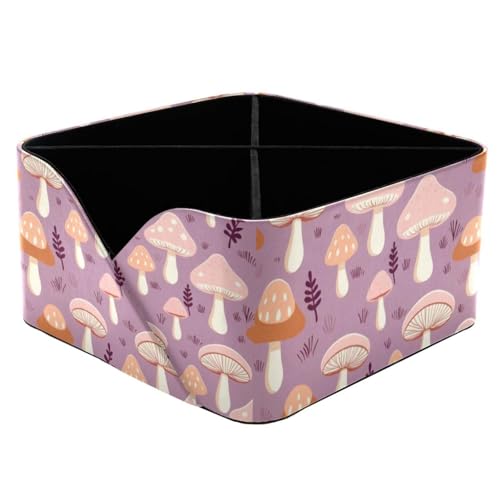 Solution de rangement polyvalente motif champignon violet pour le salon - 2
