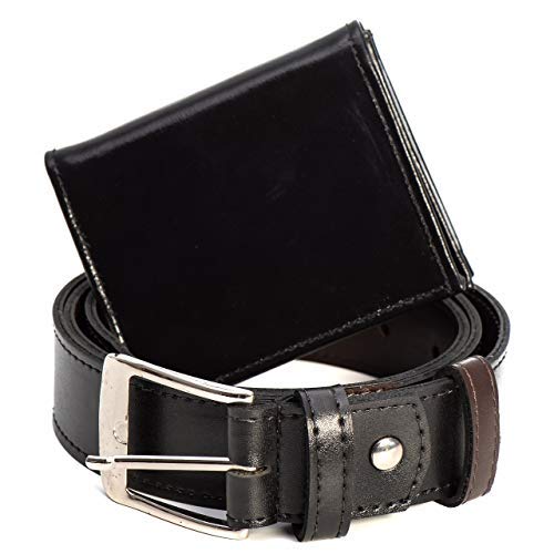 Sapato Social Masculino em Couro Nortenhos Shoes, Carteira e Cinto, Preto, 39