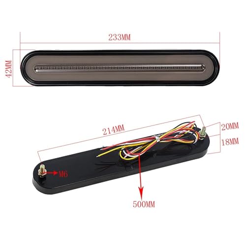 Feu stop moto LED vertical double pour Davidson Road King et Glide