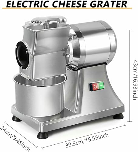 BTOIASYHF Rallador de Queso EléCtrico para Bloques de Queso, 88 LB/Hora, Comercial, Resistente, para Restaurantes, Rallador de Queso EléCtrico - imagen 2