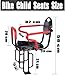Wing Enterprises Bike Child Seat Carrier Back Mount, Rear Mount Bicycle Baby Seat with Armrests, Pedals, Padded, Seat Belt for 2-8 Year Old Child Seat, Detachable Fence