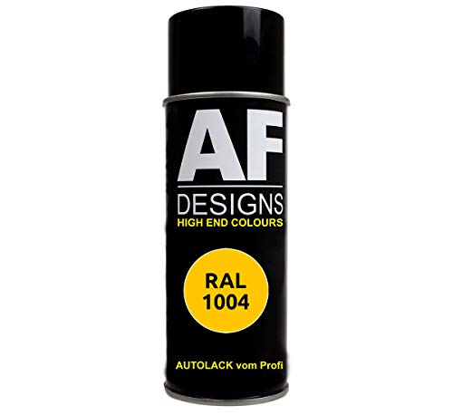 Alex Flittner Designs RAL1004 Bombe de Peinture de Voiture aérosol pour aérosol Doré Mat